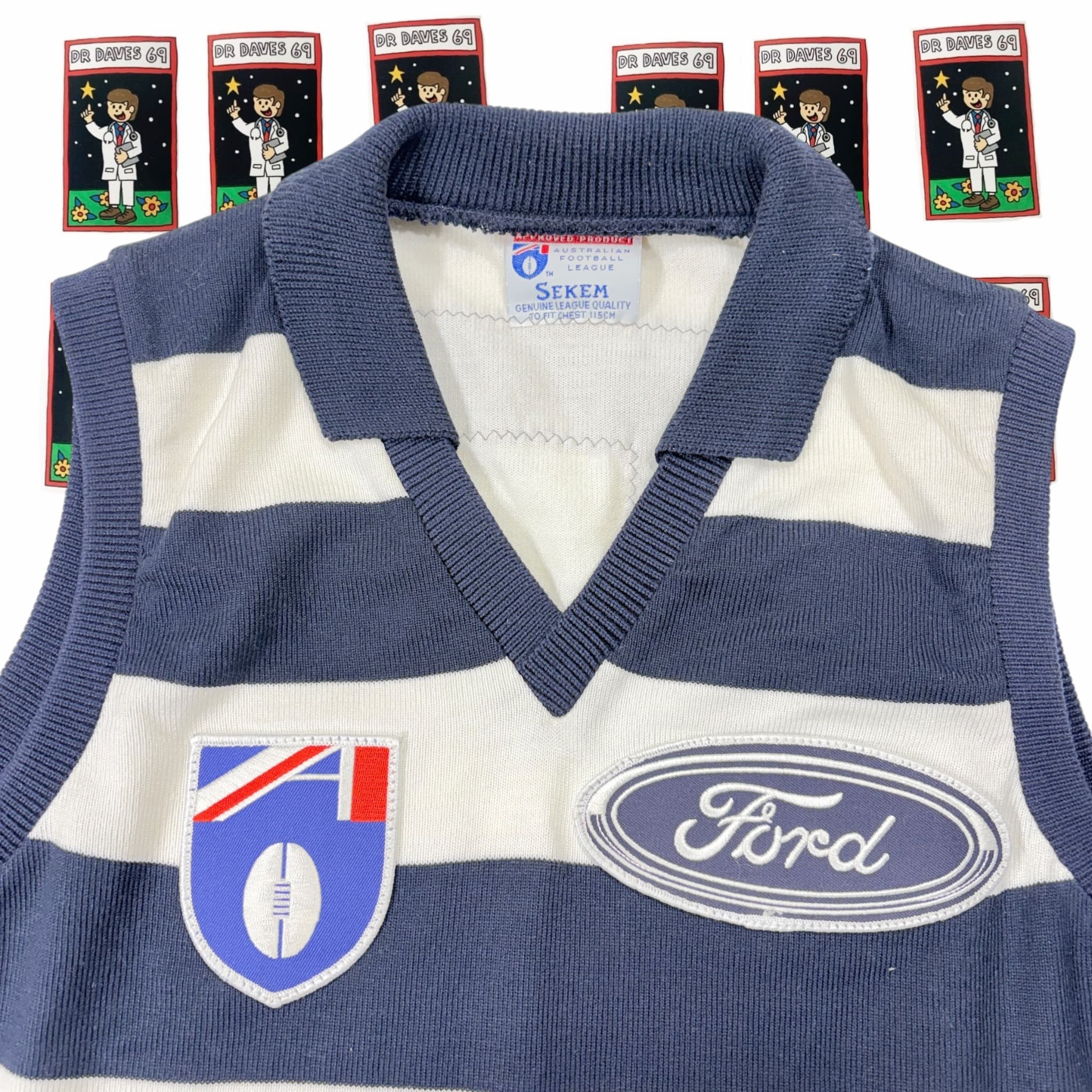 Vintage Sekem Geelong Cats AFL Football Guernsey Vest — photo 2 of 6