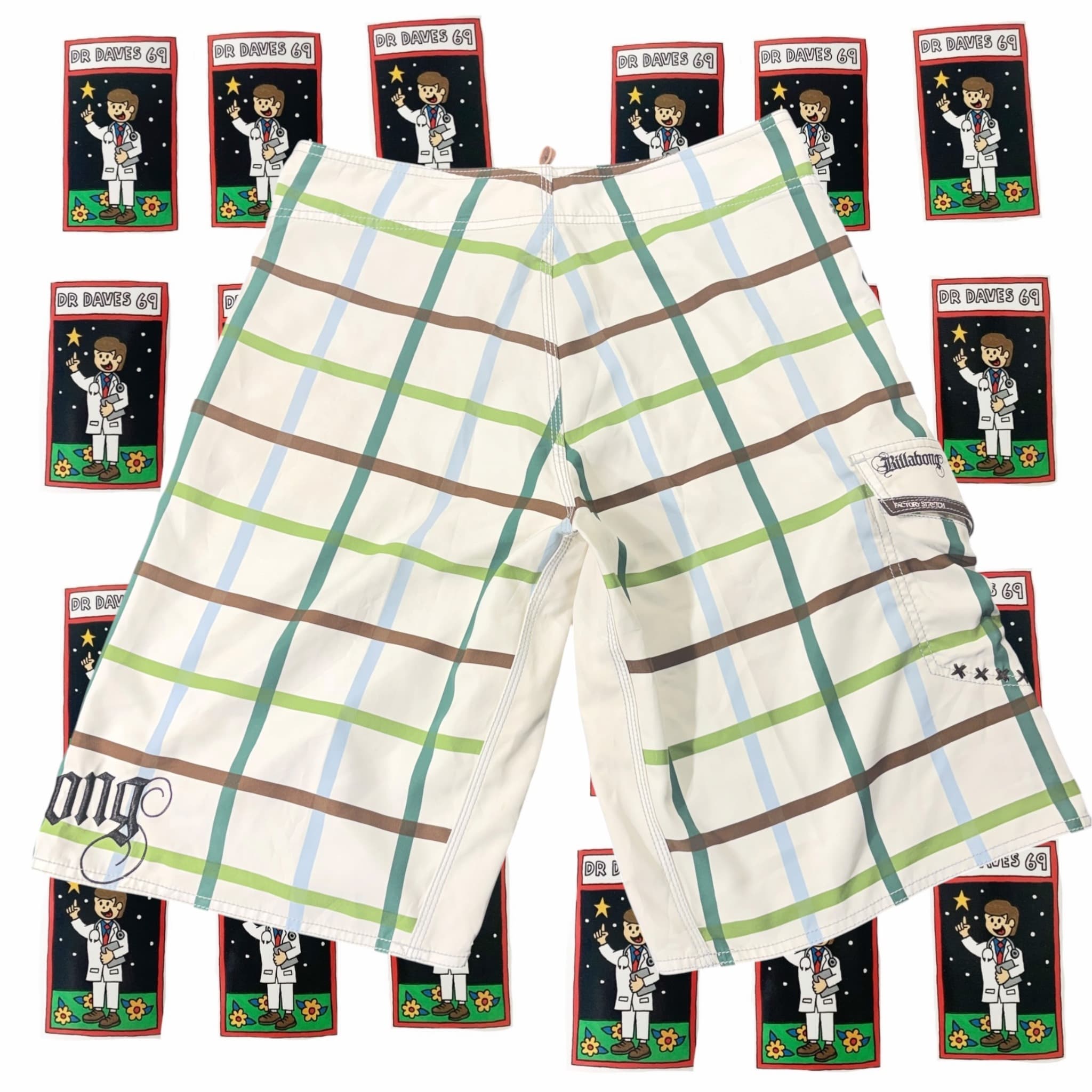 Y2k Billabong Boardshorts White Size 32 — photo 2 of 5