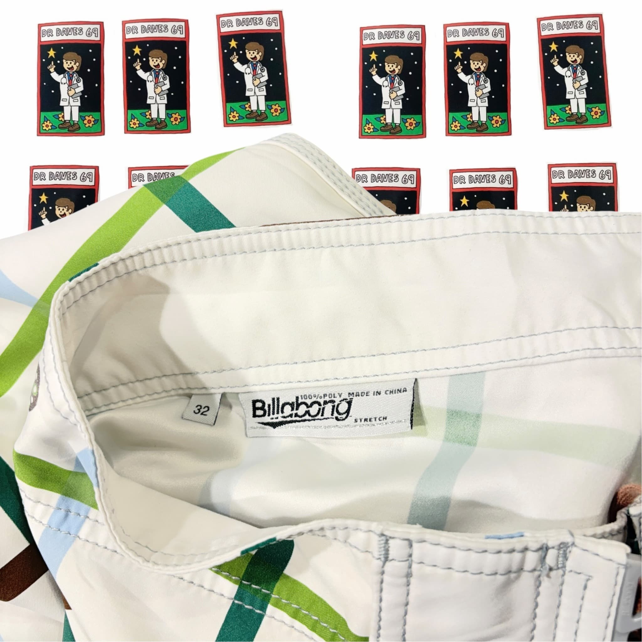 Y2k Billabong Boardshorts White Size 32 — photo 5 of 5