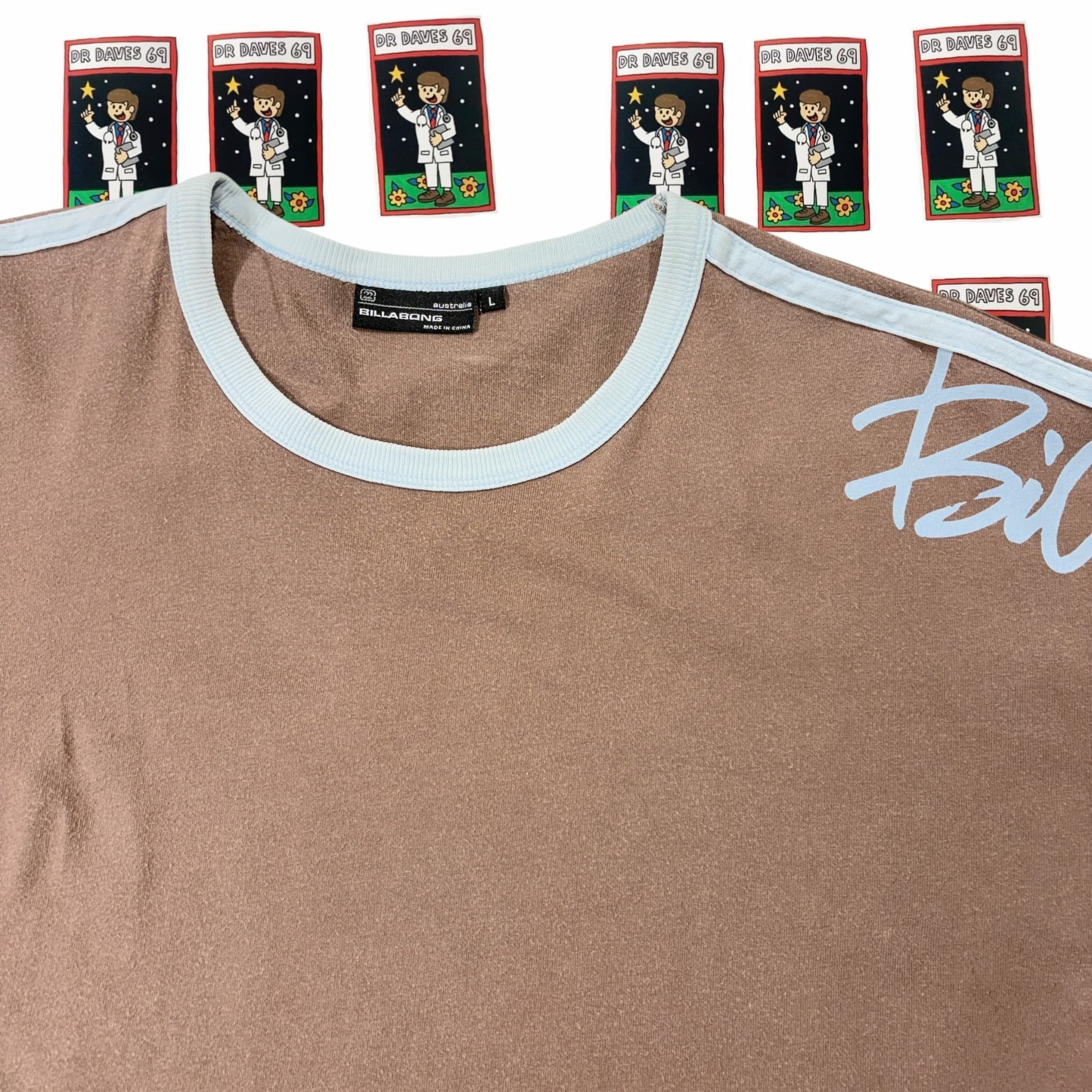 Y2K Billabong Ringer T-Shirt Size L — photo 2 of 4