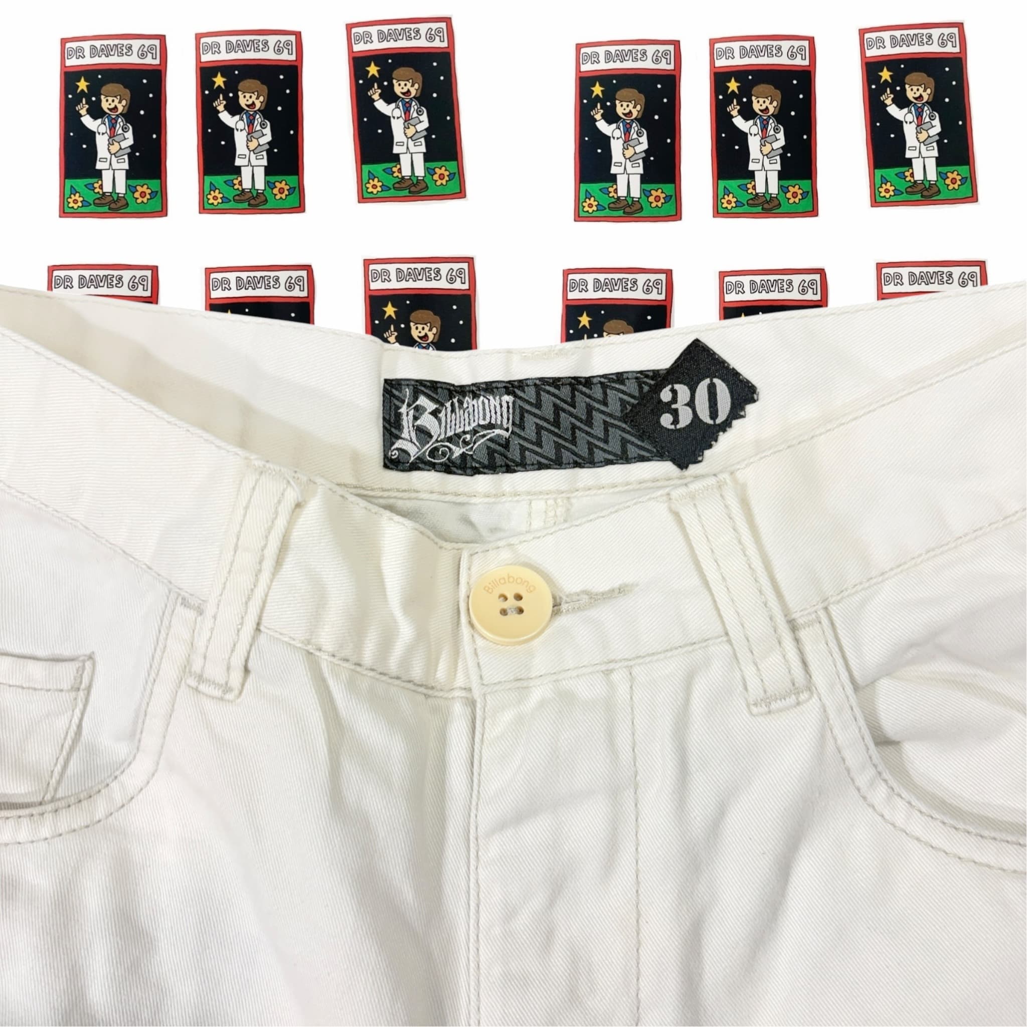 Y2k Billabong Walk shorts White Size 30 — photo 2 of 5