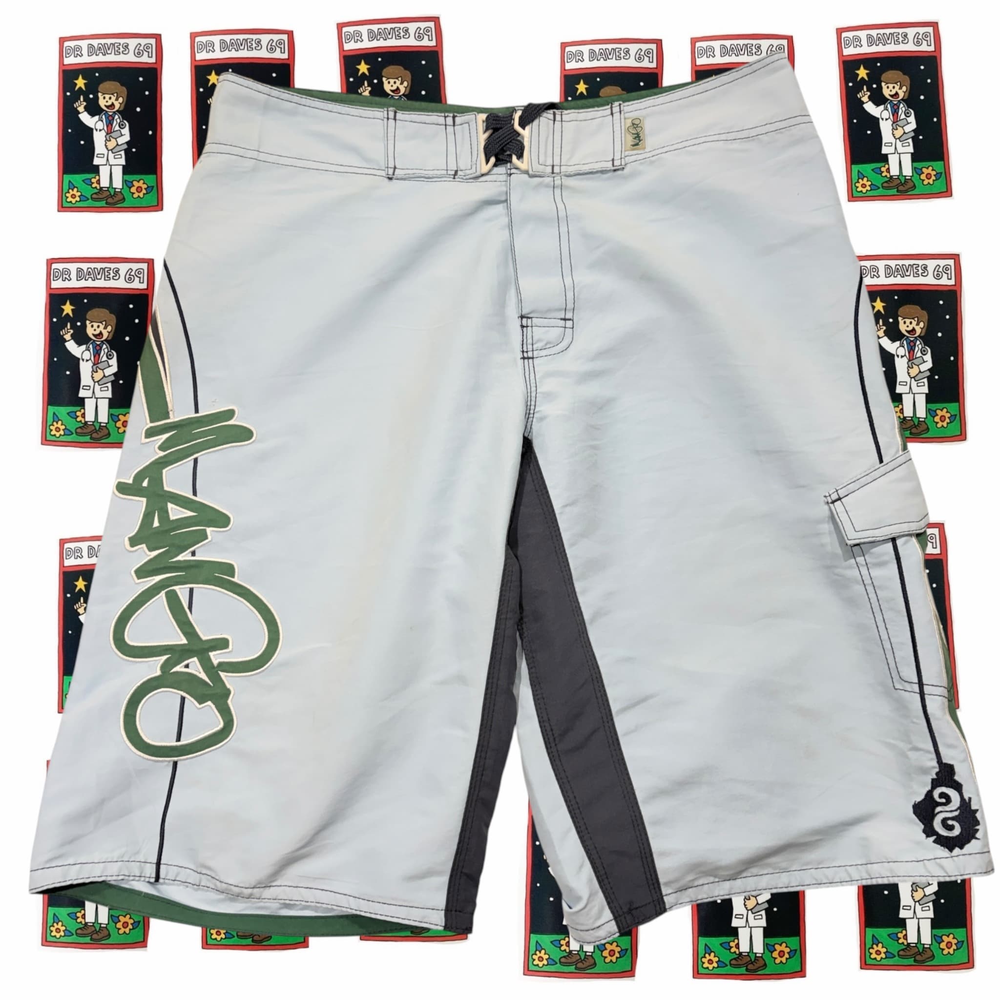 Y2K Mango Board Shorts Size M 32 — photo 1 of 9