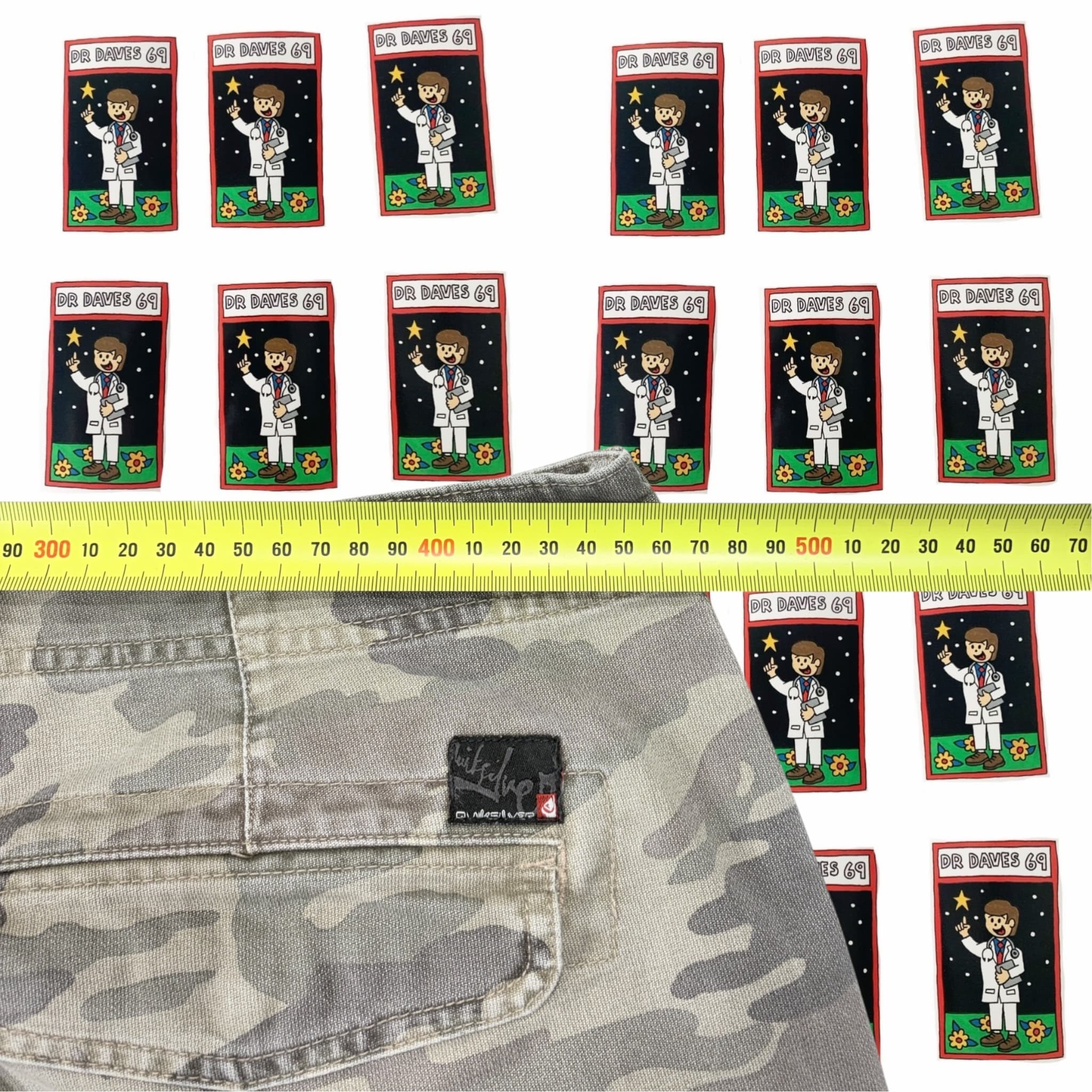 Y2K Quiksilver Camo Cargo Shorts Size 36 — photo 4 of 5