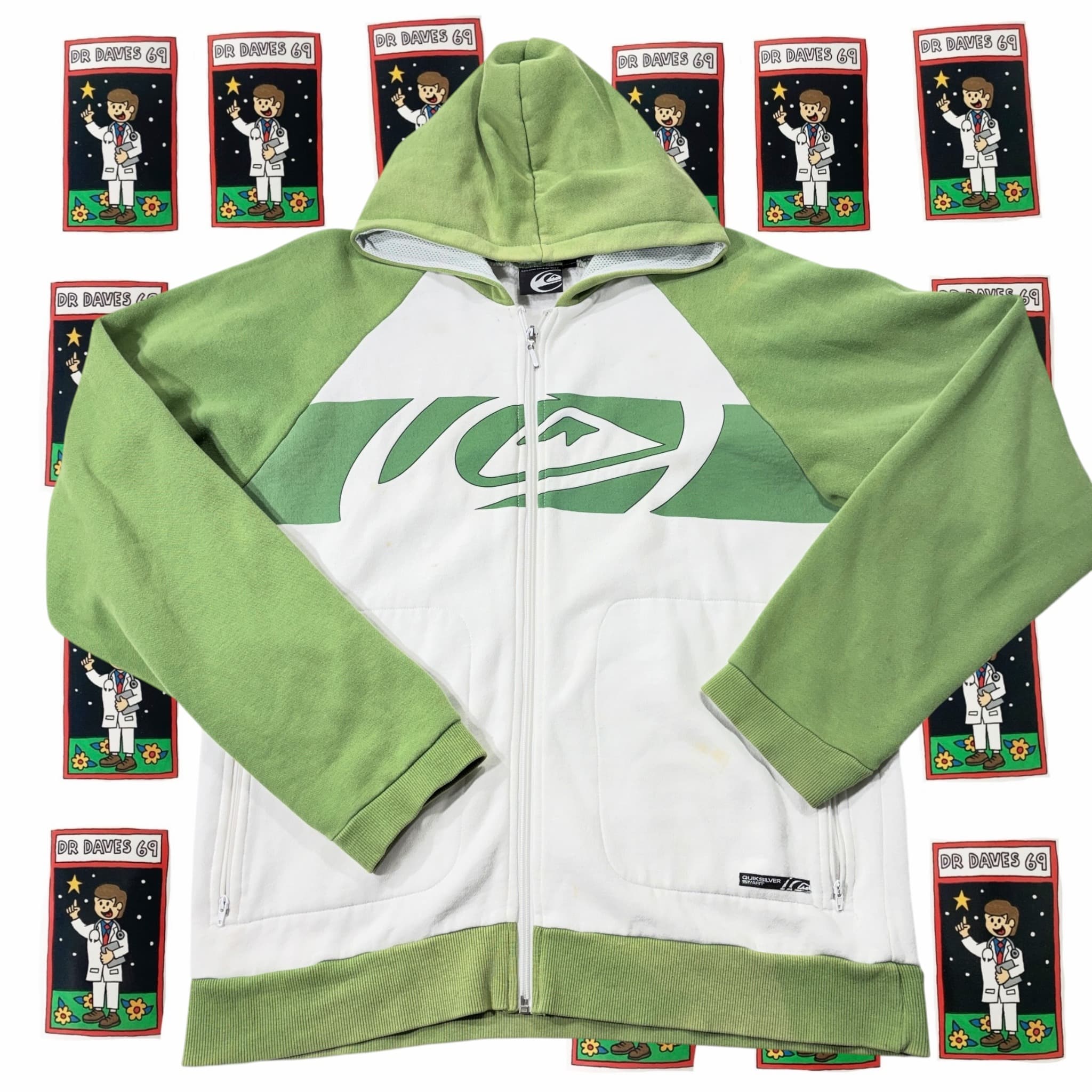 Y2K Quiksilver Hoodie Jumper Size M — photo 1 of 6