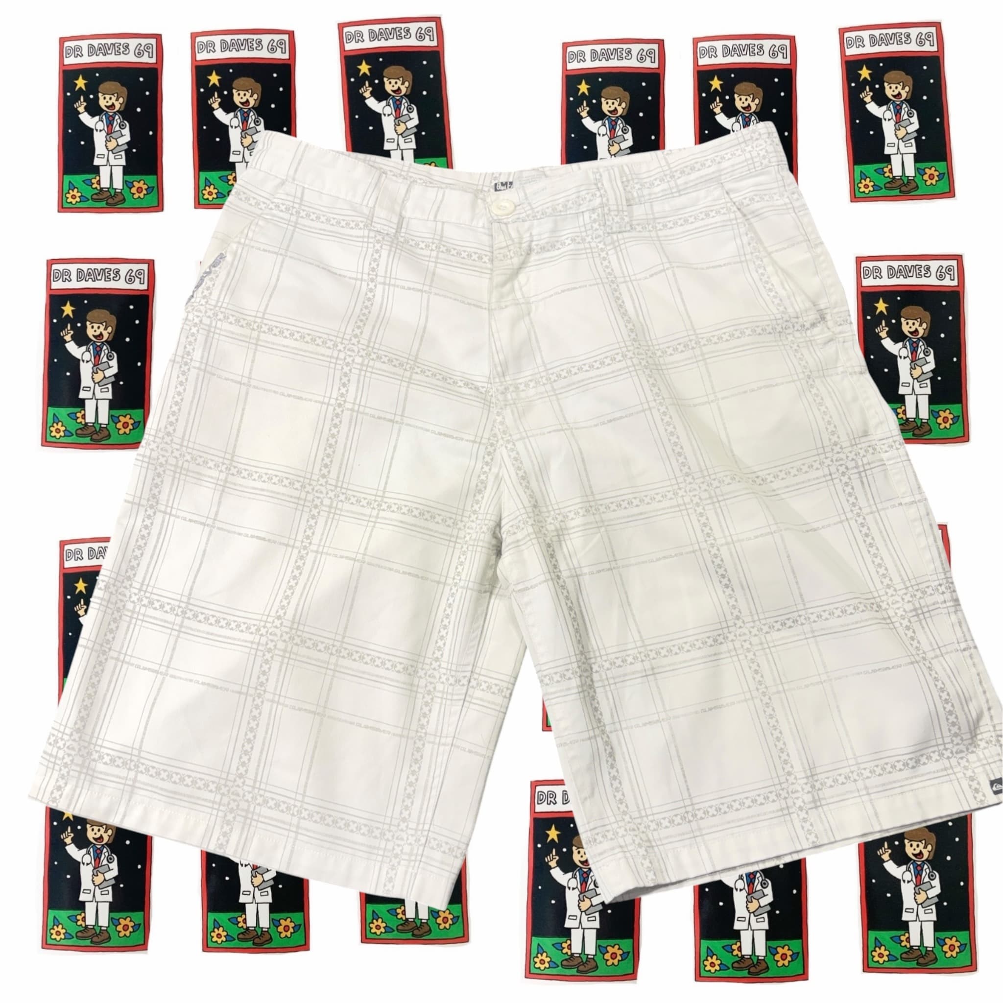 Y2k Quiksilver Walk shorts White Size 36 — photo 1 of 6