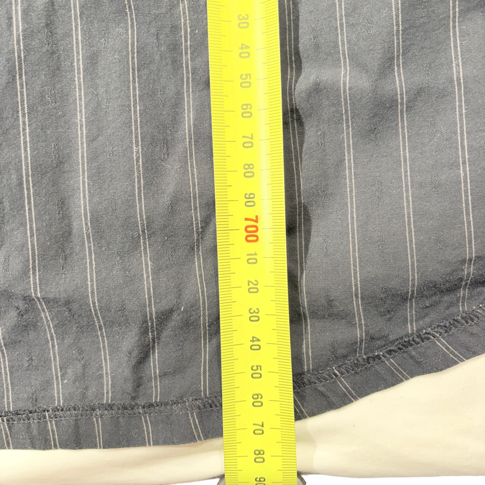 Y2K Rip Curl Men's Grey Striped Long Sleeve Button-Down Shirt XL — photo 5 of 5