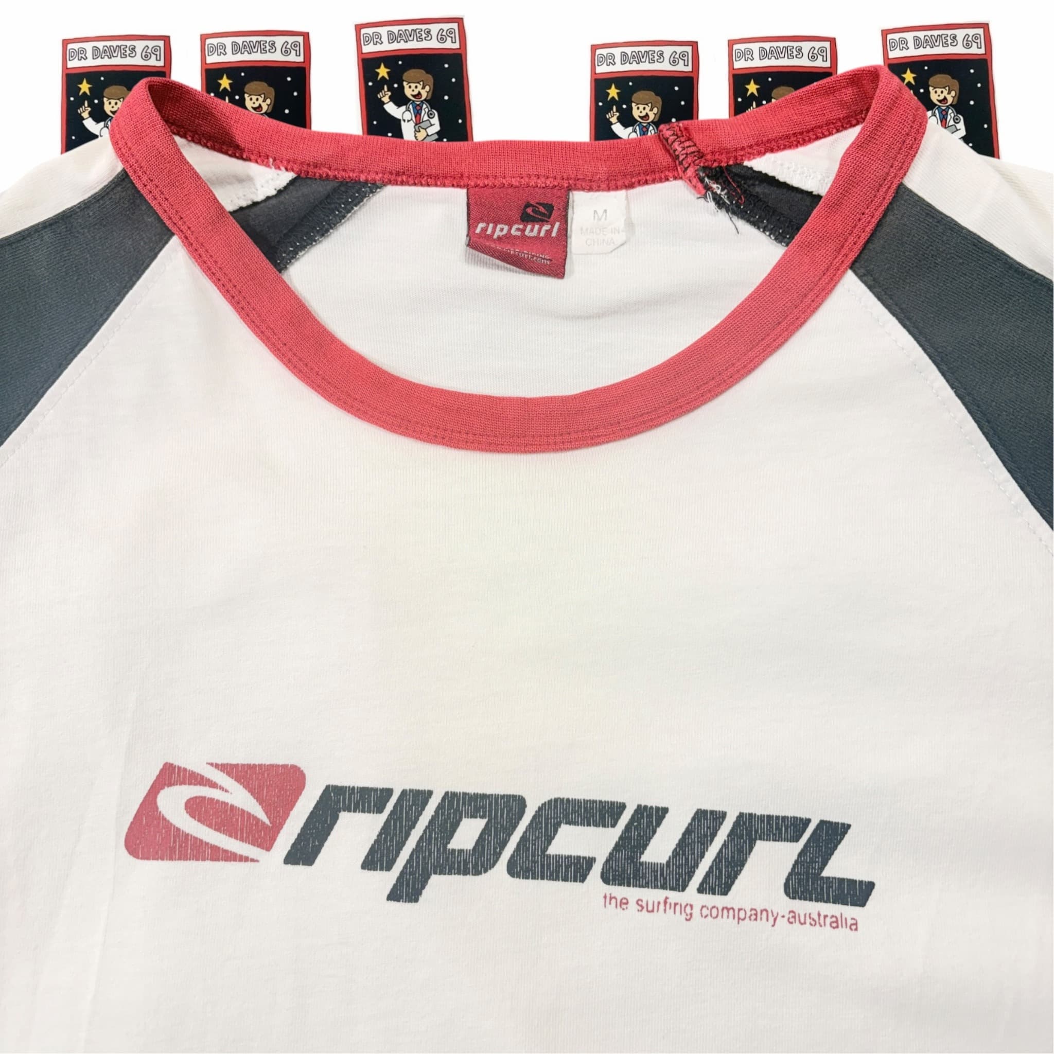 Y2K Rip Curl Raglan T-Shirt Size M — photo 2 of 4