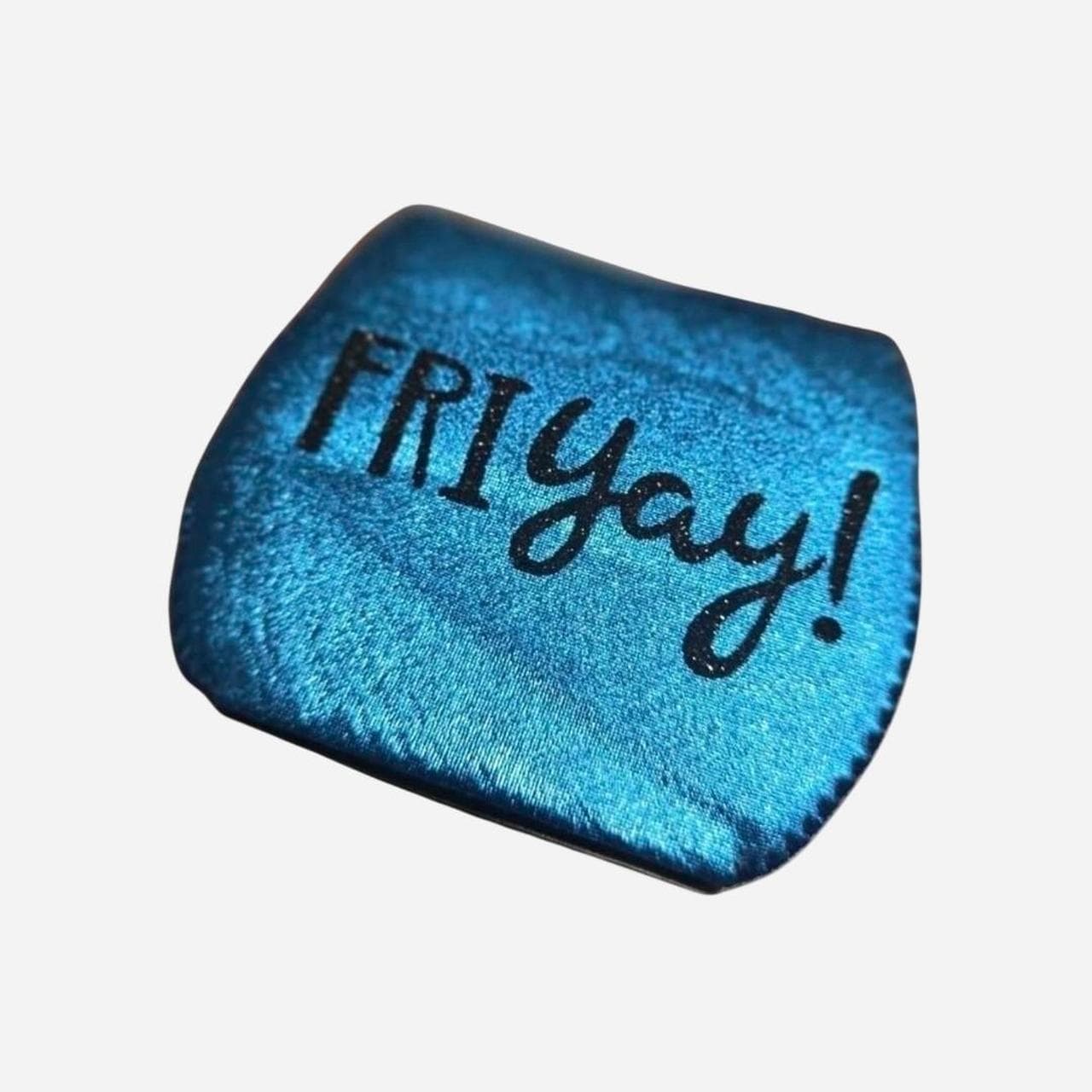 Blue Friyay Wine Cooler With Black Glitter Font โ photo 2 of 2