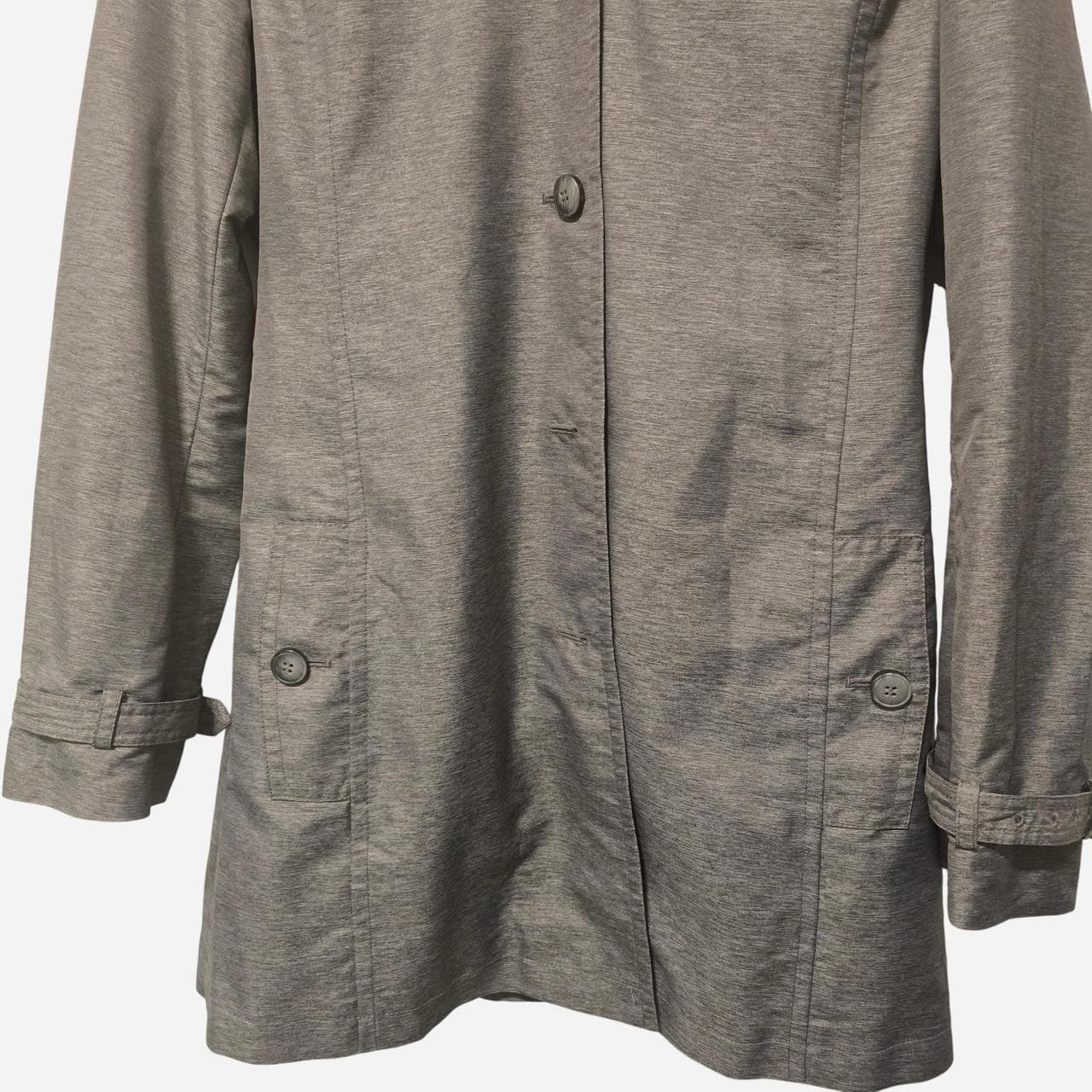 Witchery Grey Trench Coat With Removable Hood โ photo 5 of 8