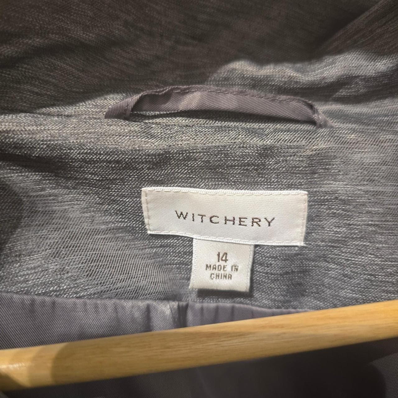 Witchery Grey Trench Coat With Removable Hood โ photo 8 of 8