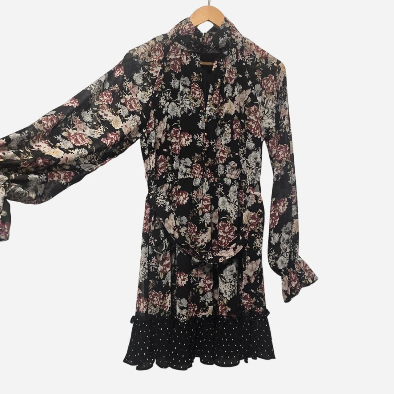 Lorraine Ladies Floral Casual Dress Black — photo 4 of 6
