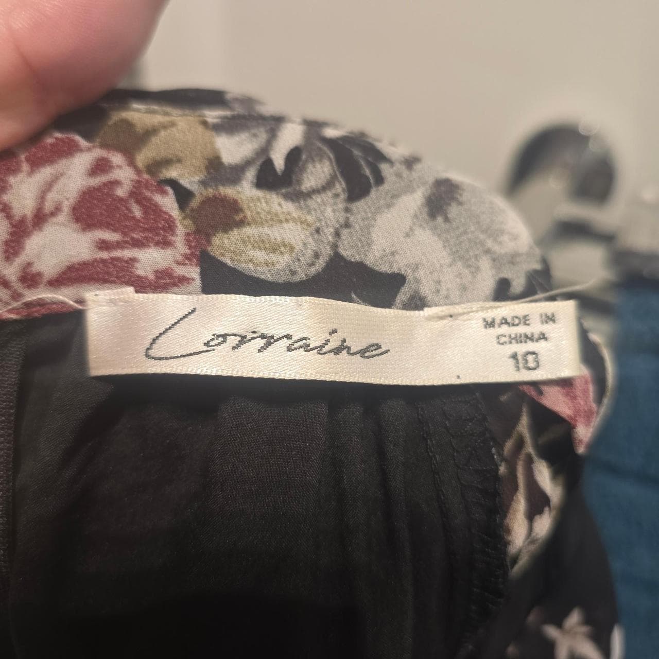 Lorraine Ladies Floral Casual Dress Black — photo 6 of 6
