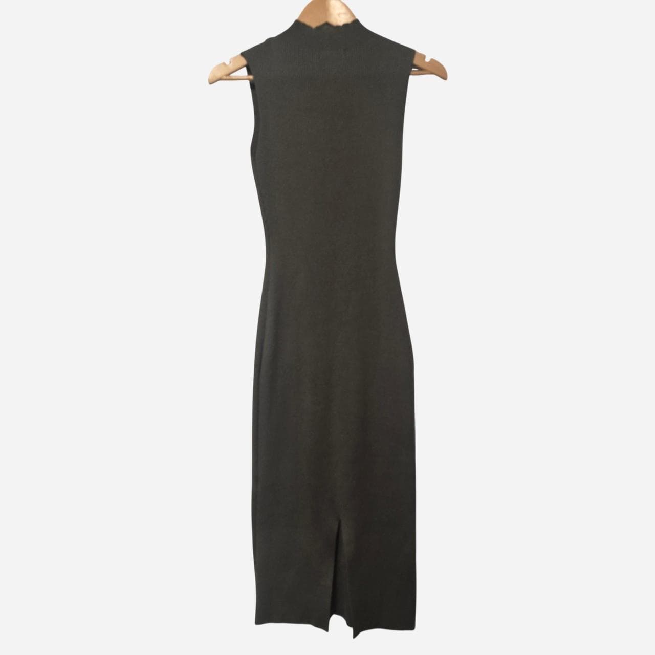 Ally Dark Grey Longline Ribbed Maxi Dress — photo 5 of 5