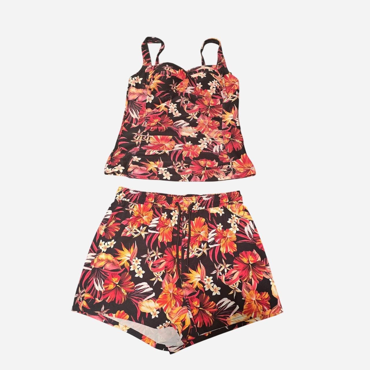 Anko Kmart Multicoloured Floral Two Piece Swimsuit — photo 2 of 7
