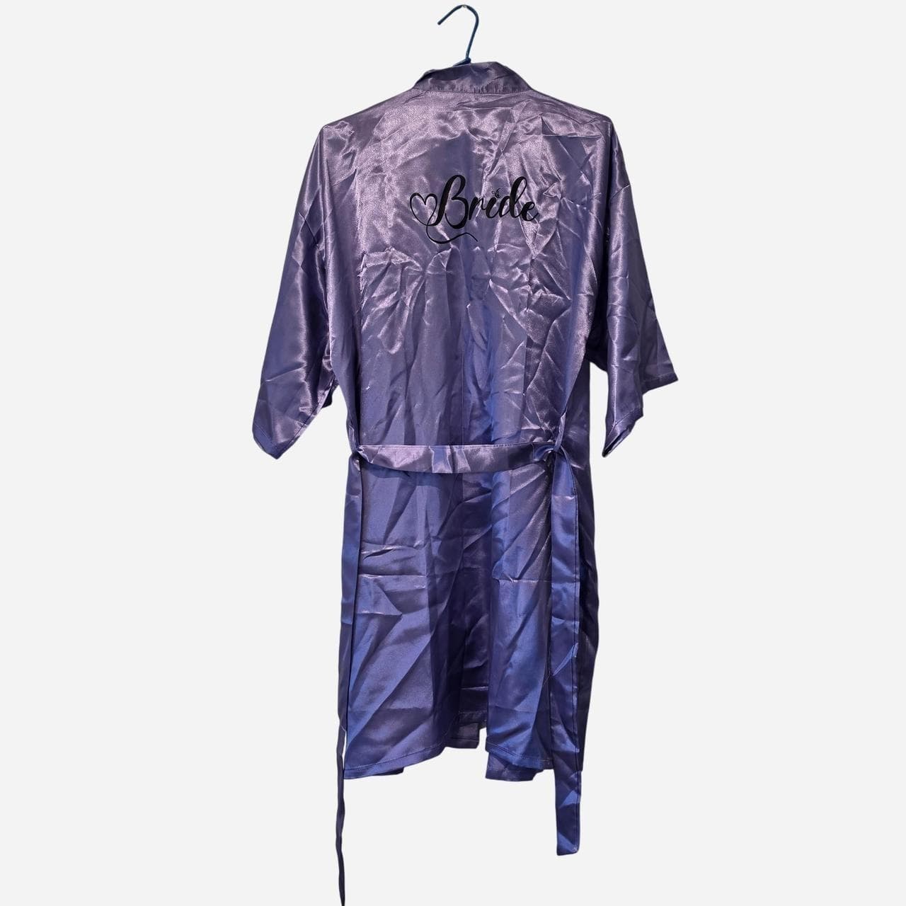 Purple Personalized Bridal Morning Wedding Robe — photo 3 of 6