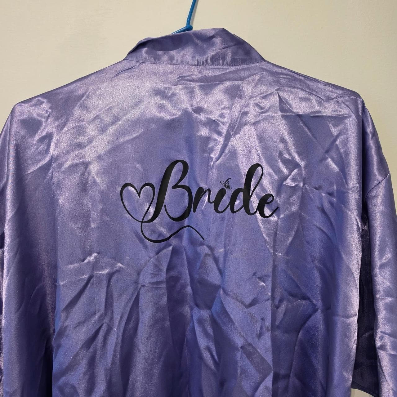 Purple Personalized Bridal Morning Wedding Robe — photo 4 of 6