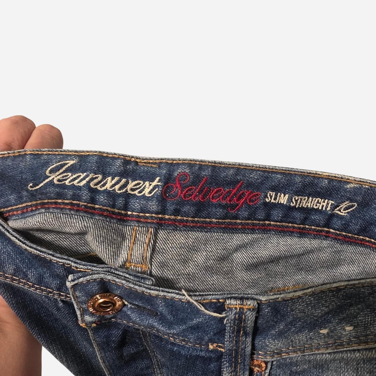 Jeanswest Selvedge Slim Straight Jeans Blue โ photo 7 of 8