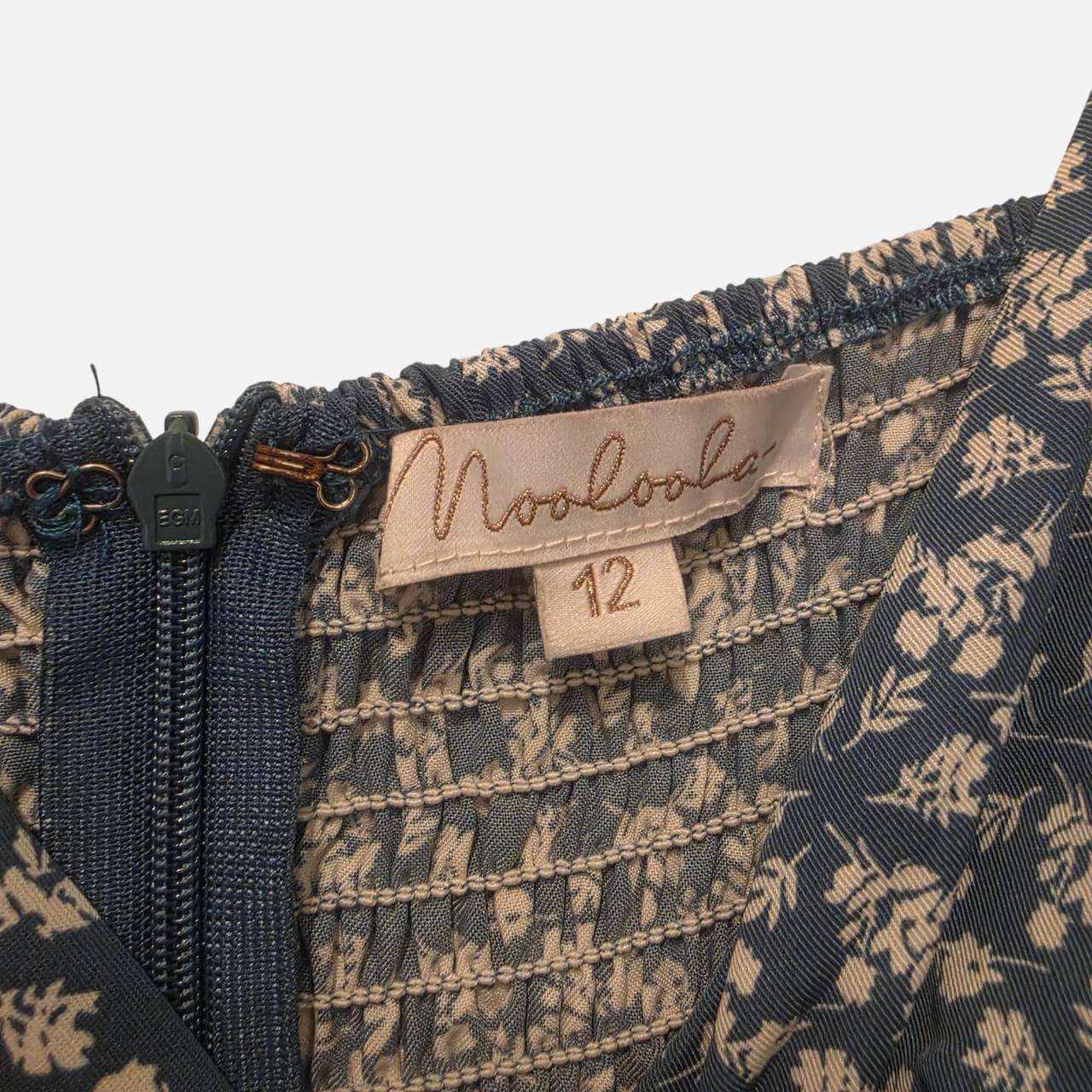 Mooloosa Blue Floral Mini Dress — photo 5 of 6