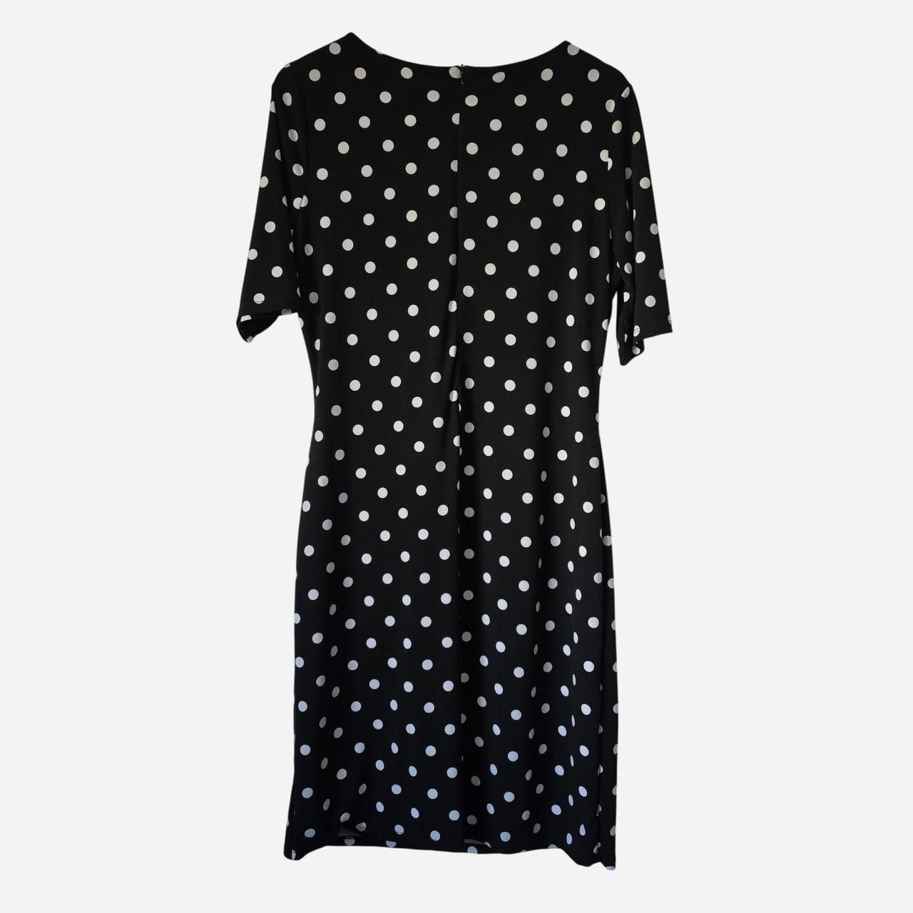 Liz Jordan Black Dress With White Polka Dots โ photo 6 of 8
