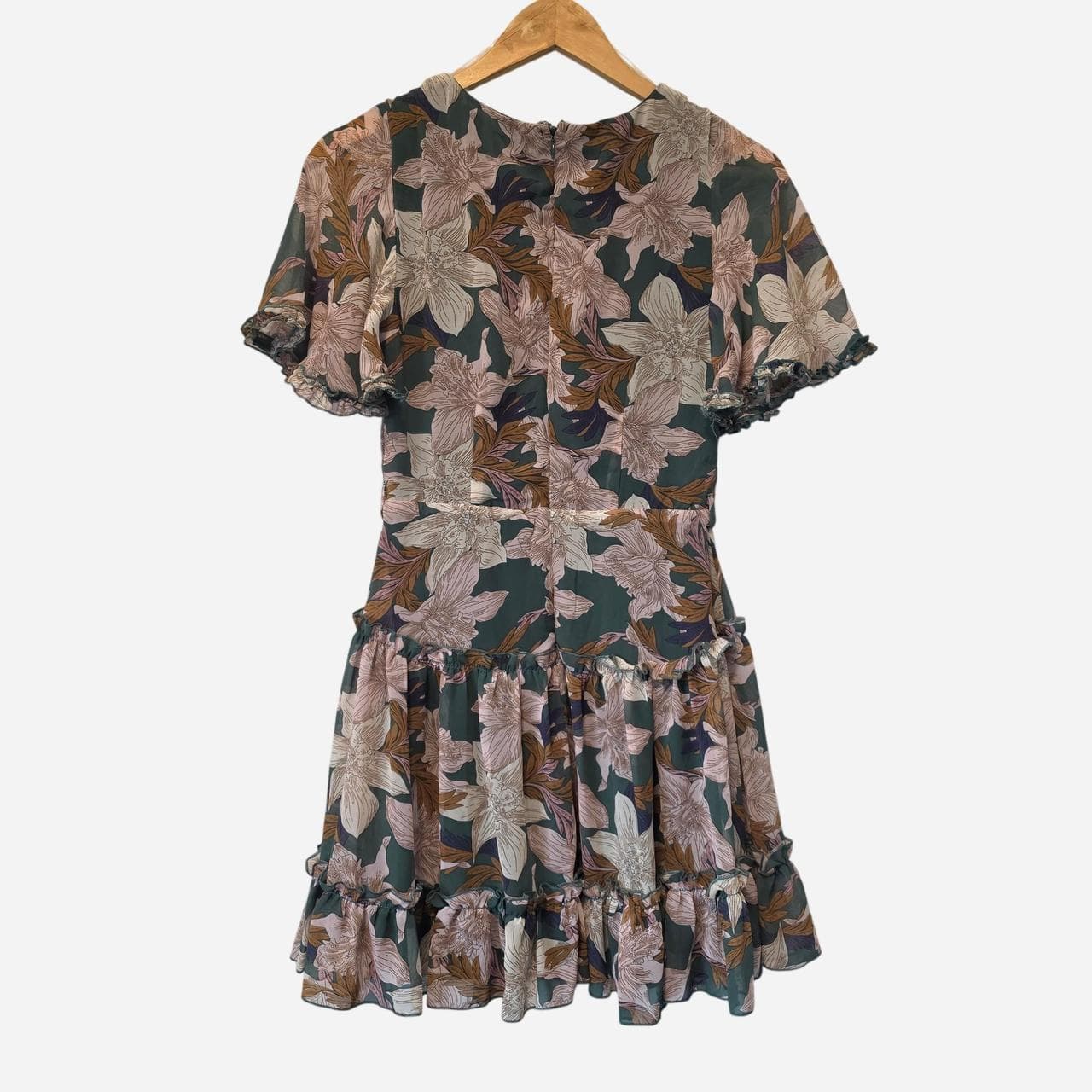 Ally Fashion Green Floral Mini Dress — photo 4 of 6