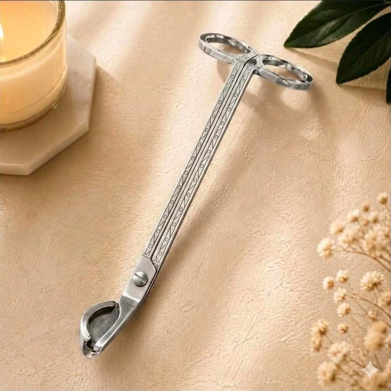 Silver Stainless Steel Candle Wick Scissors — photo 1 of 3
