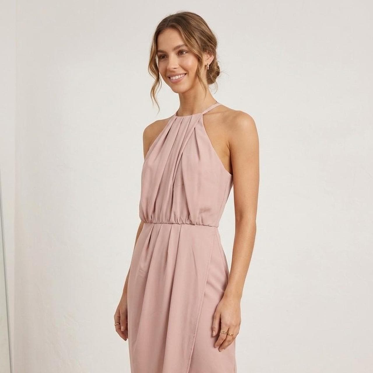 dotti pink midi dress flowy feminine โ photo 1 of 6