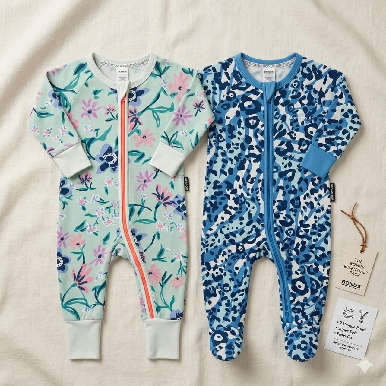bonds baby wondersuit rompers multi print bundle โ photo 1 of 3
