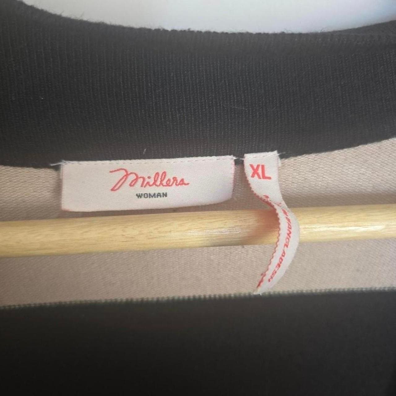 millers striped cardigan black knit layering piece — photo 5 of 5