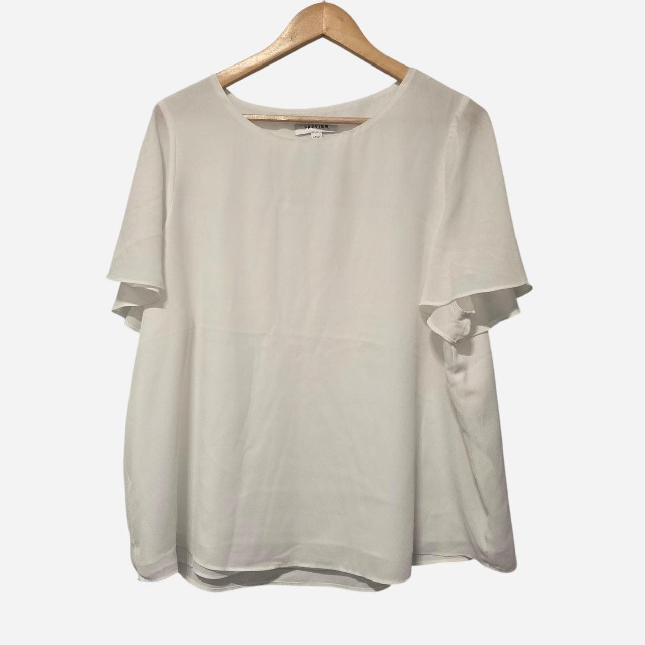 preview target white blouse minimalist button up — photo 3 of 5