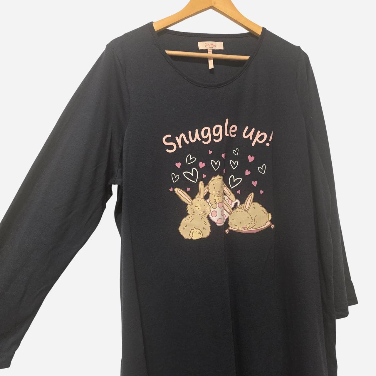 millers long sleeve nighty blue cozy loungewear โ photo 2 of 5