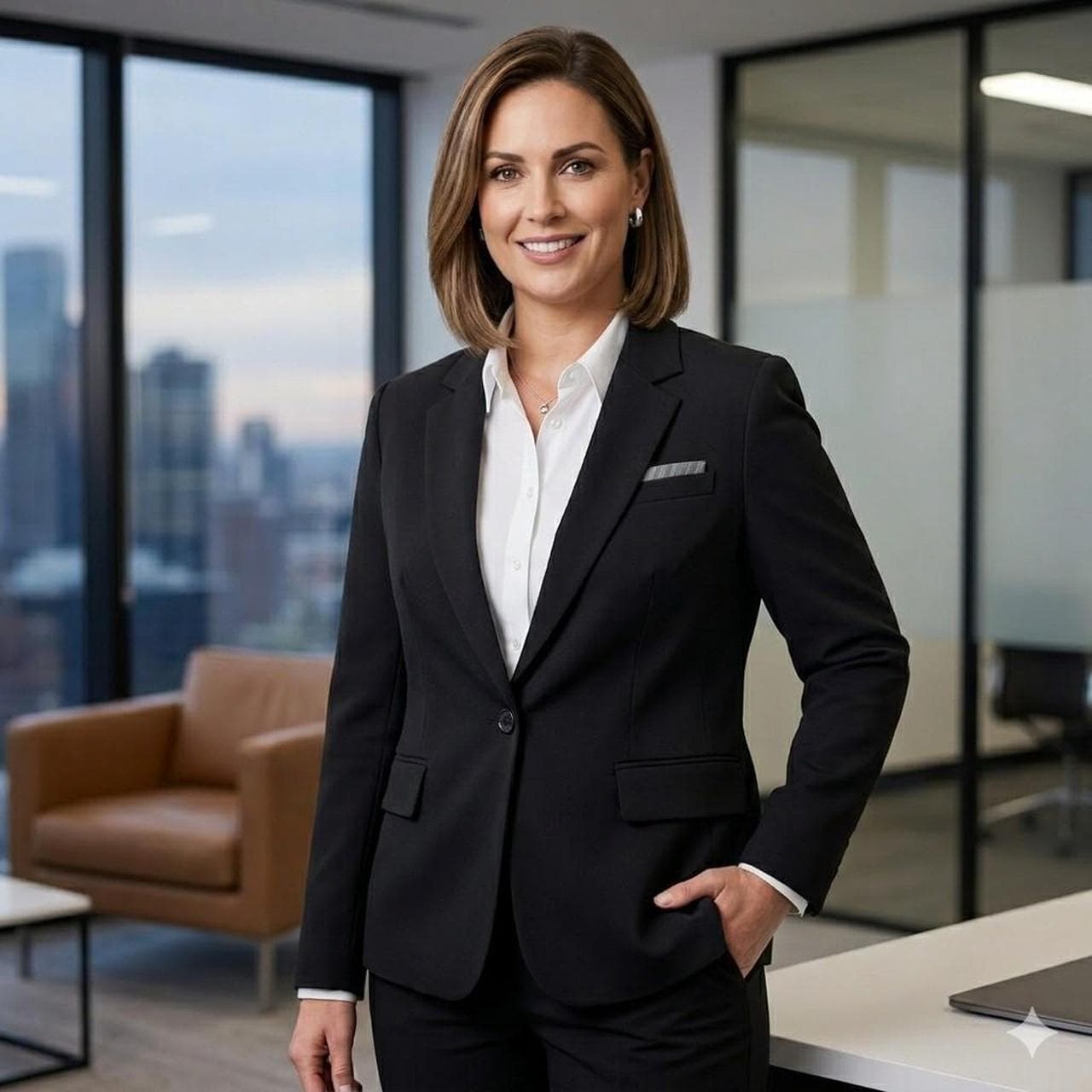 target black corporate blazer minimalist staple โ photo 1 of 5