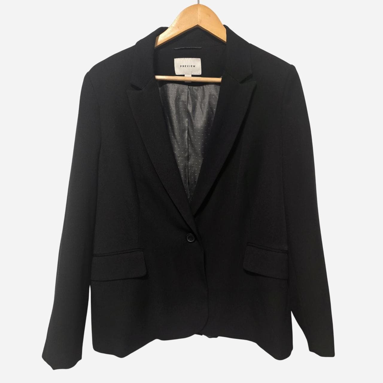 target black corporate blazer minimalist staple โ photo 2 of 5