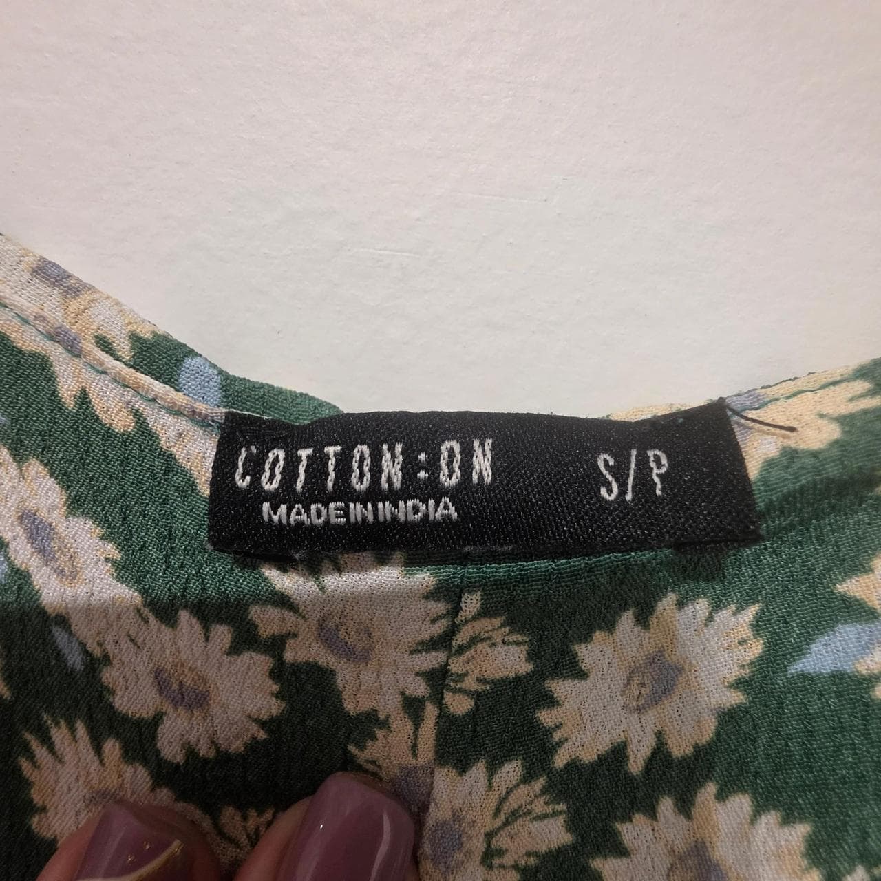 Cotton On Green Floral Mini Dress — photo 5 of 5
