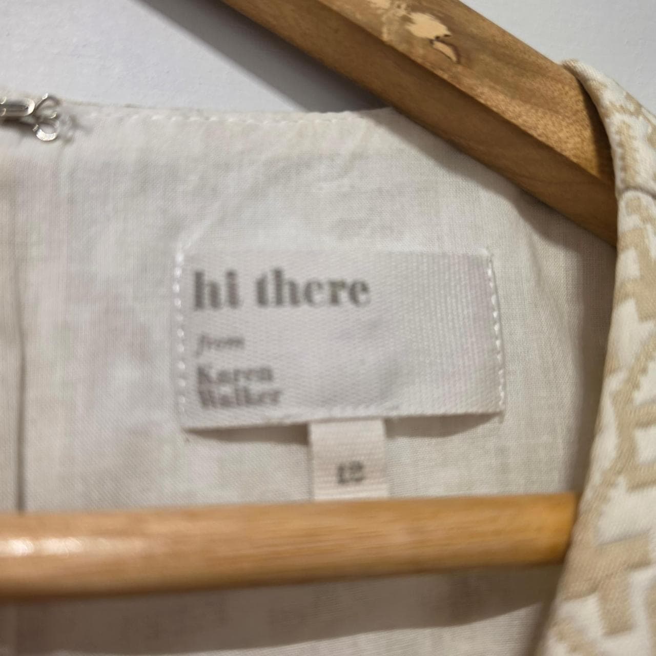 Hi There By Karen Walker Cream And White Floral Boho Mini Dress — photo 7 of 8