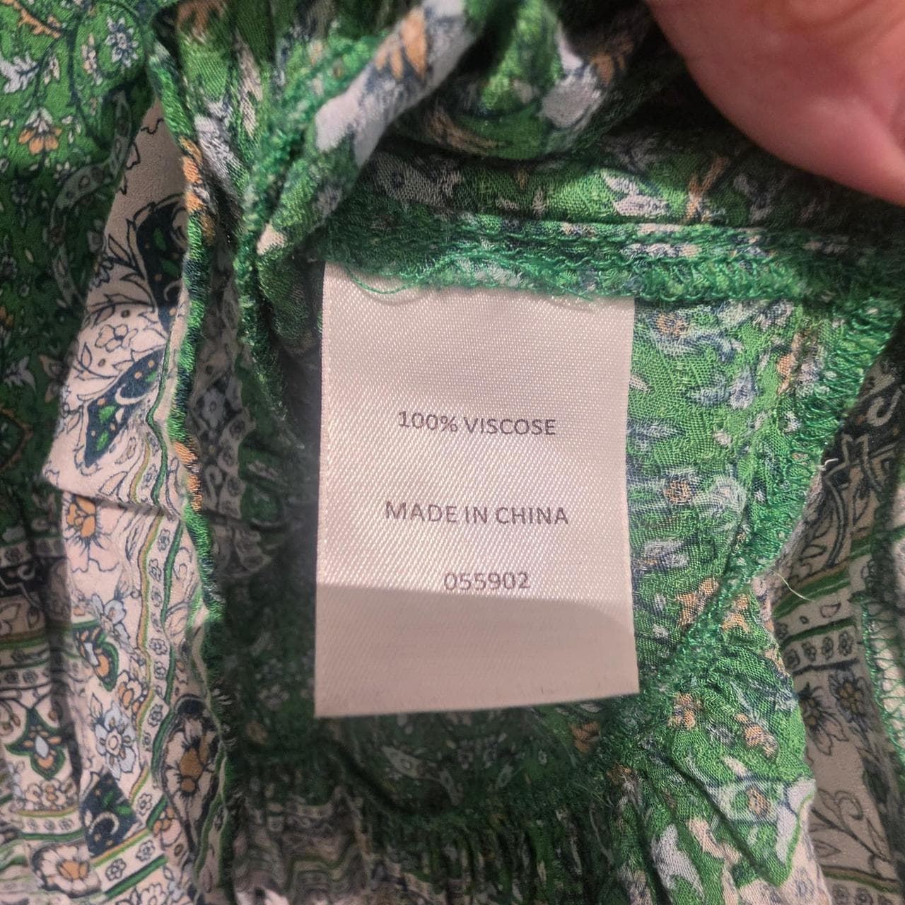 Sportsgirl Green Floral Paisley Print Blouse — photo 6 of 6