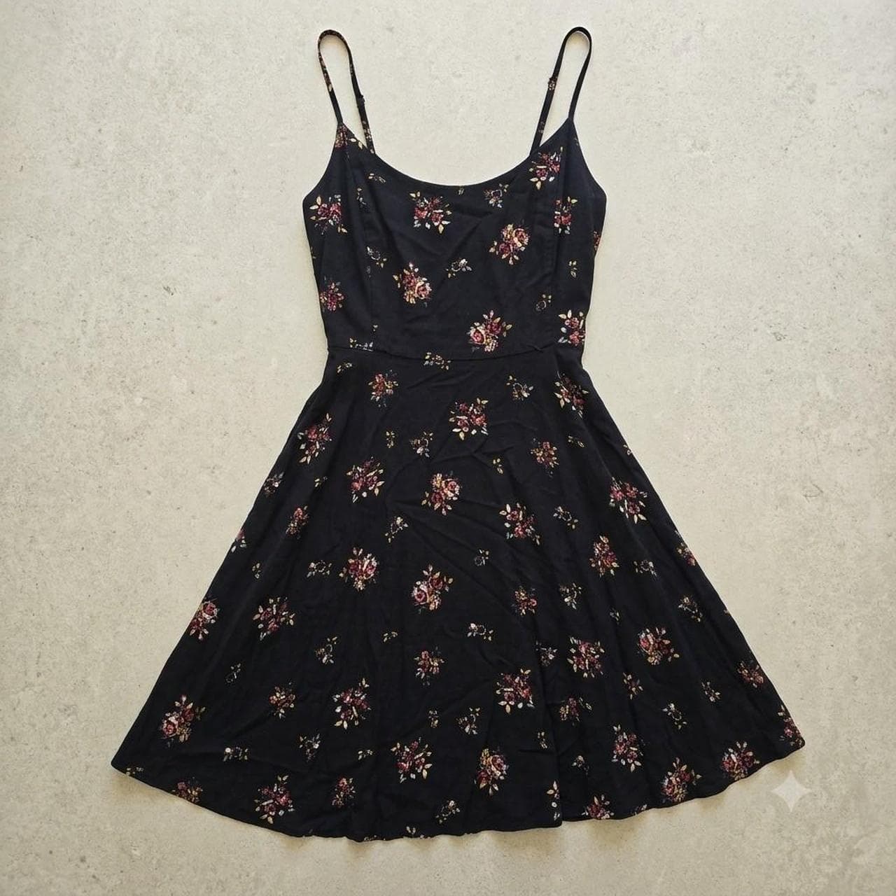 Dotti Black Floral Mini Dress — photo 1 of 8