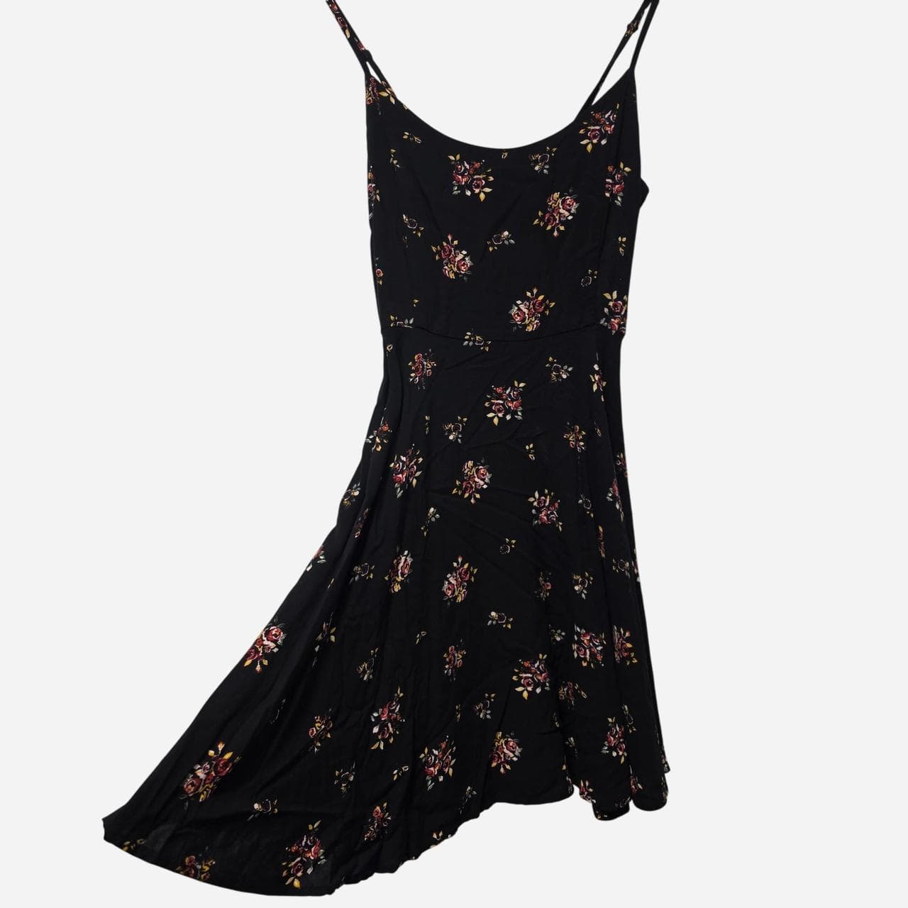 Dotti Black Floral Mini Dress — photo 6 of 8