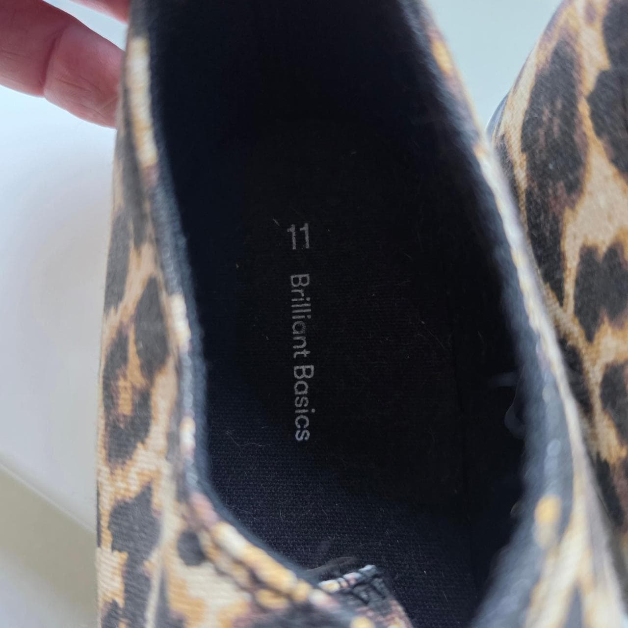 Brilliant Basics Leopard Print Canvas Lace Up Sneakers โ photo 6 of 7