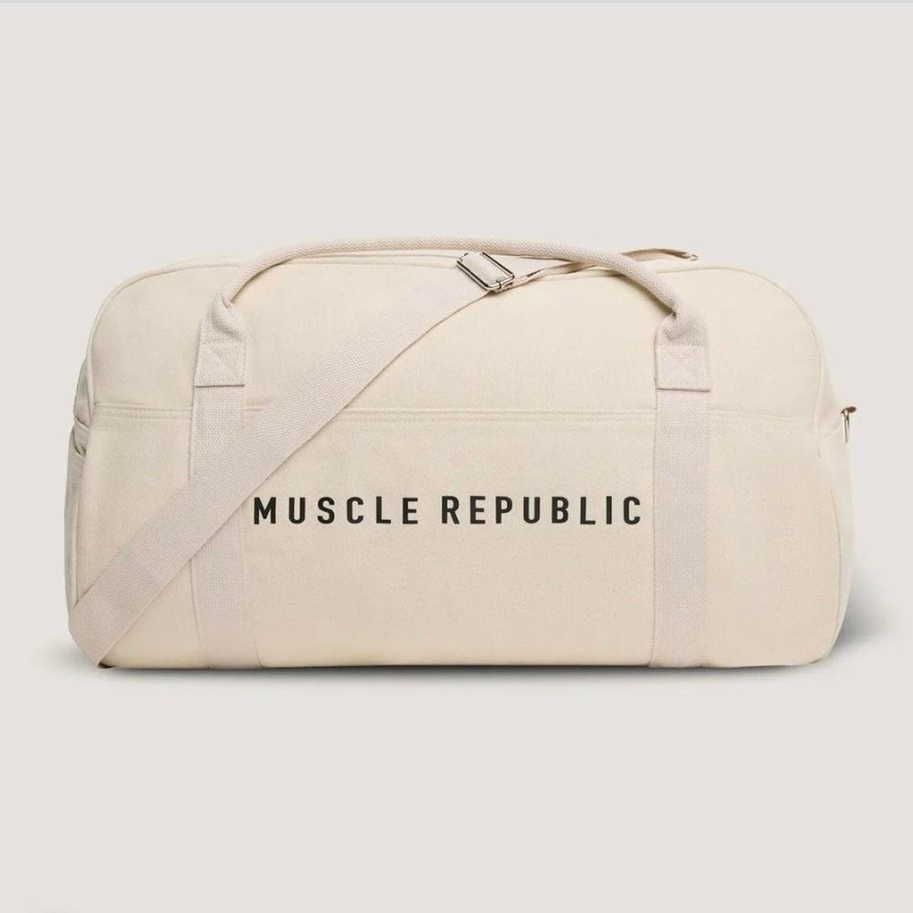 Muscle Republic Cream Canvas Duffle Bag โ photo 1 of 3