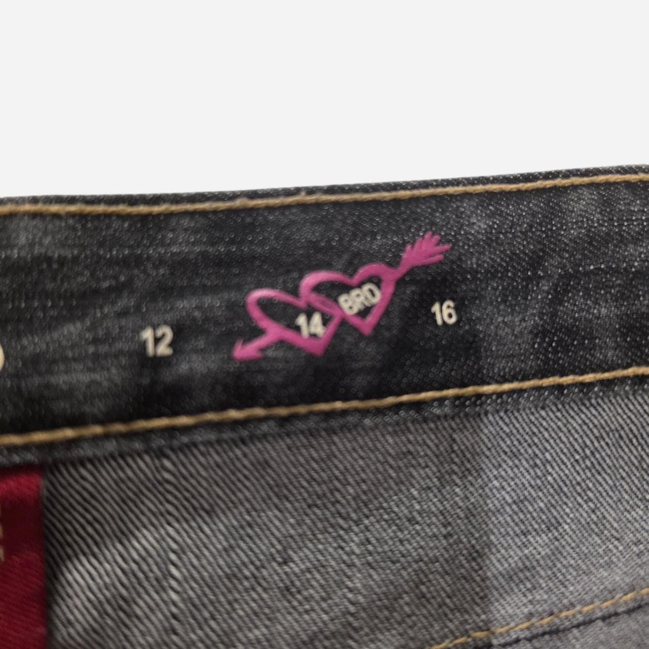 Y2K Navy Denim Skirt With Beaded Pockets โ photo 5 of 6