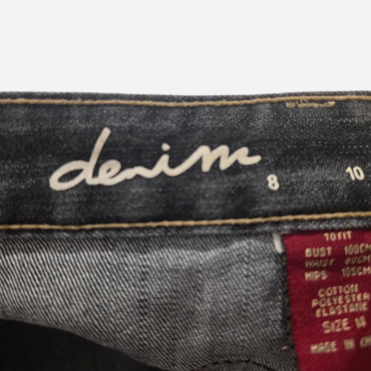 Y2K Navy Denim Skirt With Beaded Pockets โ photo 6 of 6