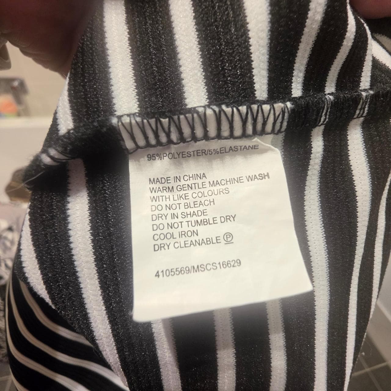 Miss Shop Black And White Striped Midi Skirt โ photo 5 of 5