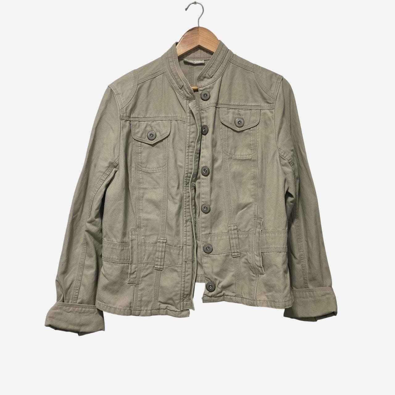 Target Tan Button Up Jacket β photo 1 of 6