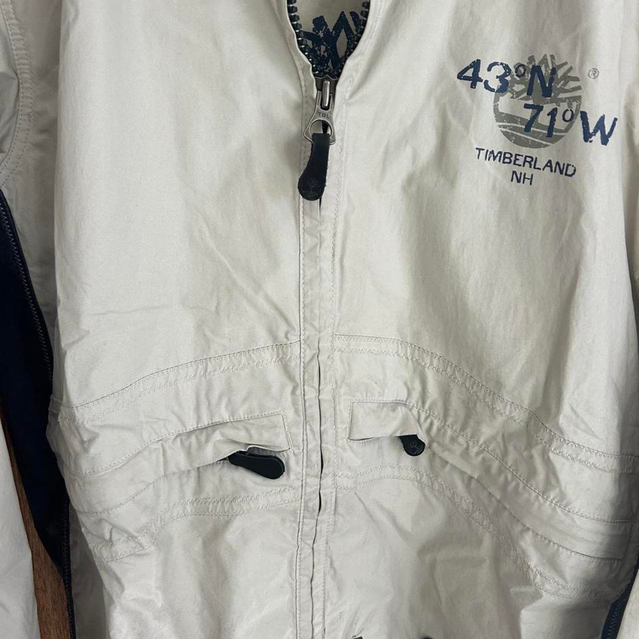 Timberland Lightweight Zip Up Jacket Cream — photo 4 of 6