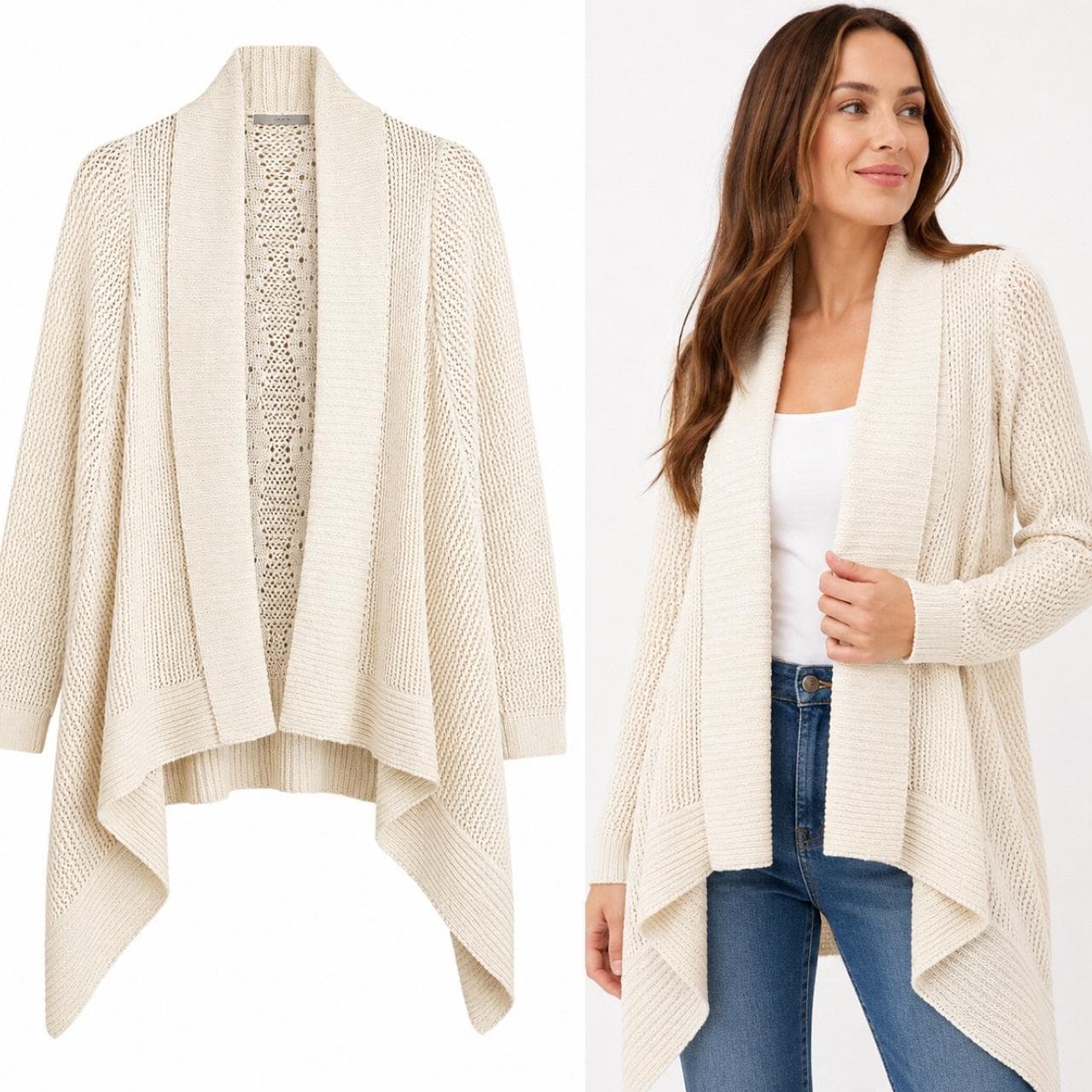 George Women's Knitted Waterfall Cardigan — photo 1 of 6