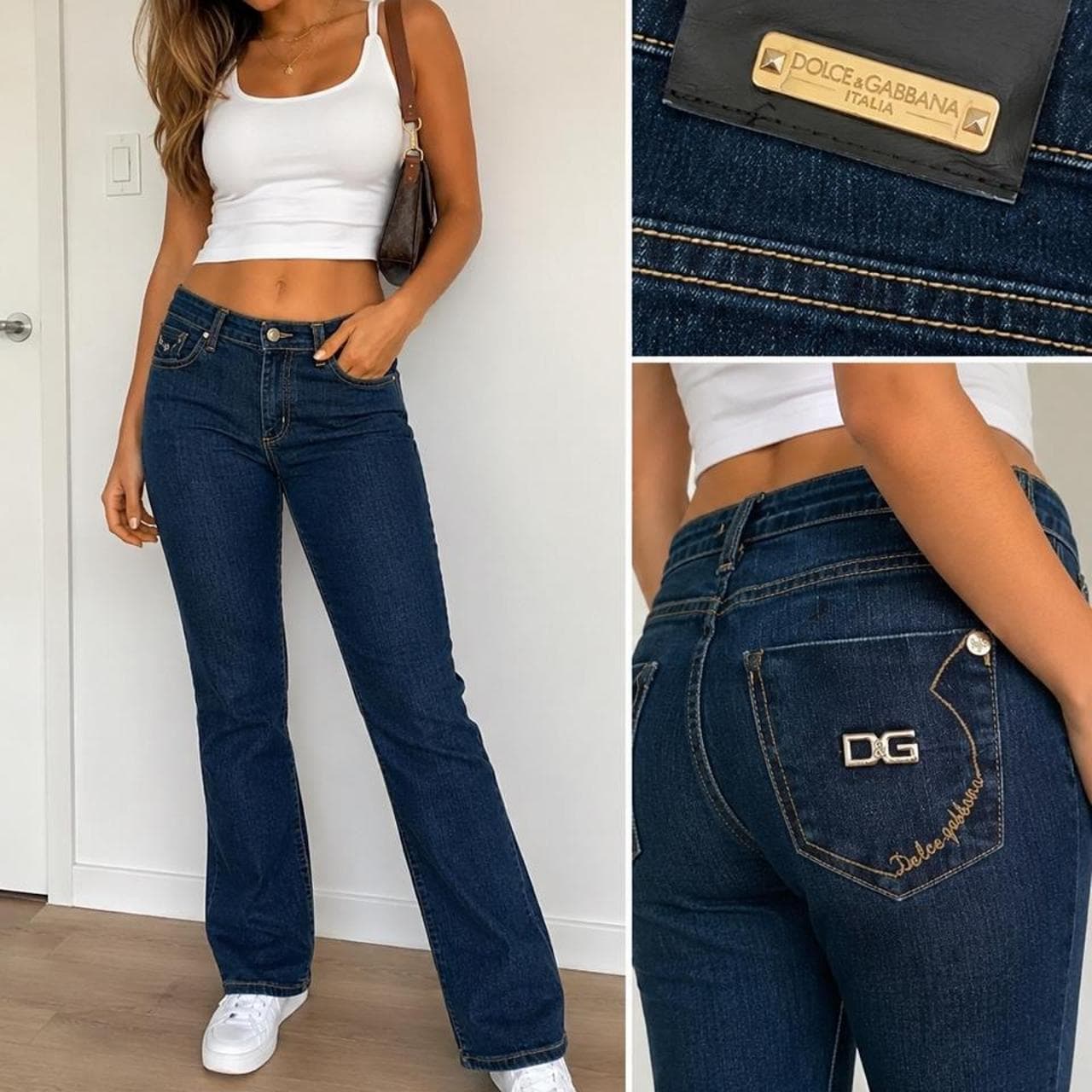 Dolce & Gabbana Navy Designer Jeans — photo 1 of 5