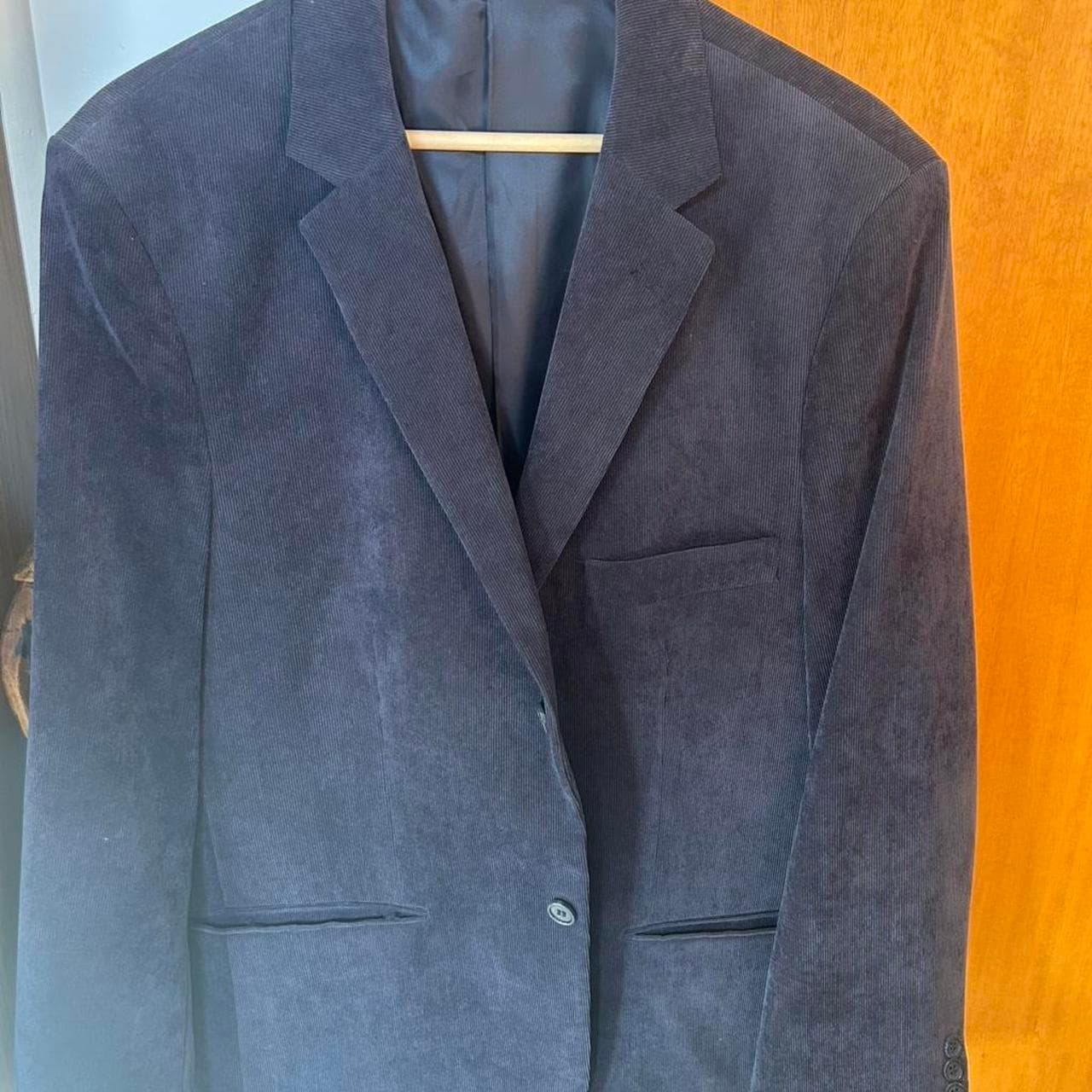 Reserve Navy Suede Tailored Blazer — photo 1 of 4