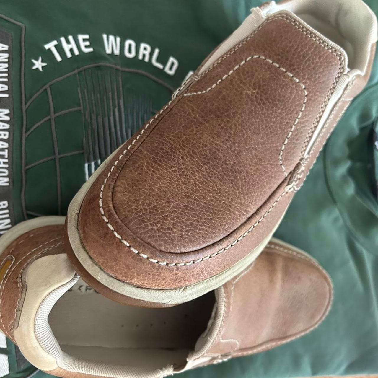 Rockport Brown Leather Slip On Loafers — photo 5 of 6