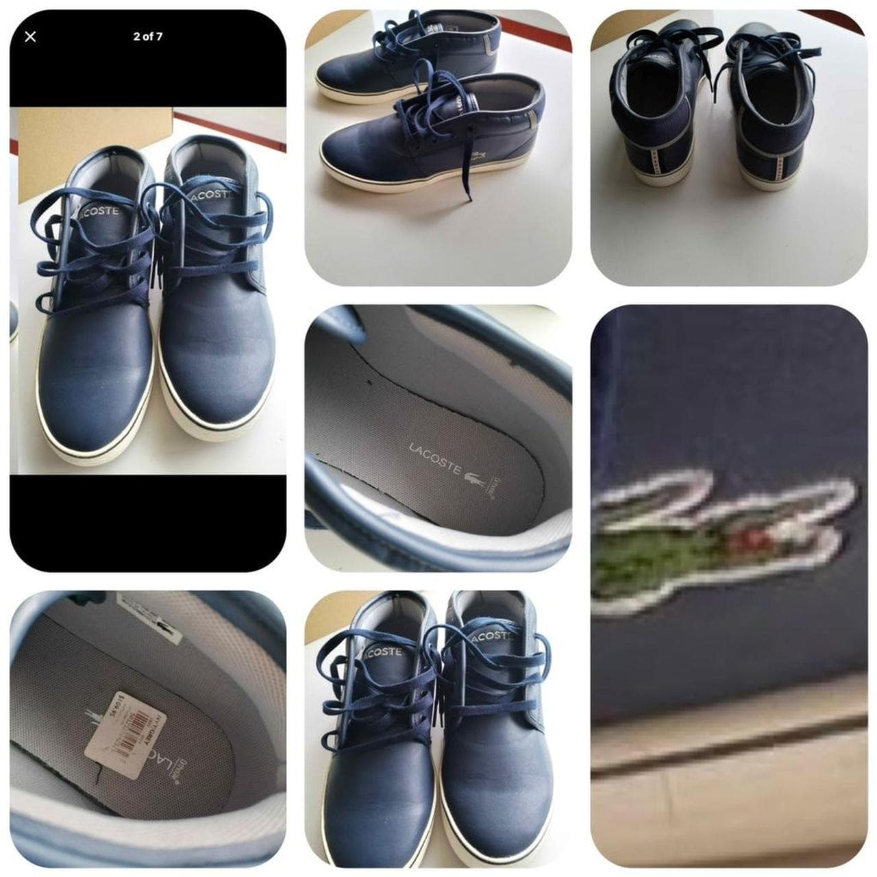 Lacoste Navy Casual Sneakers — photo 3 of 8
