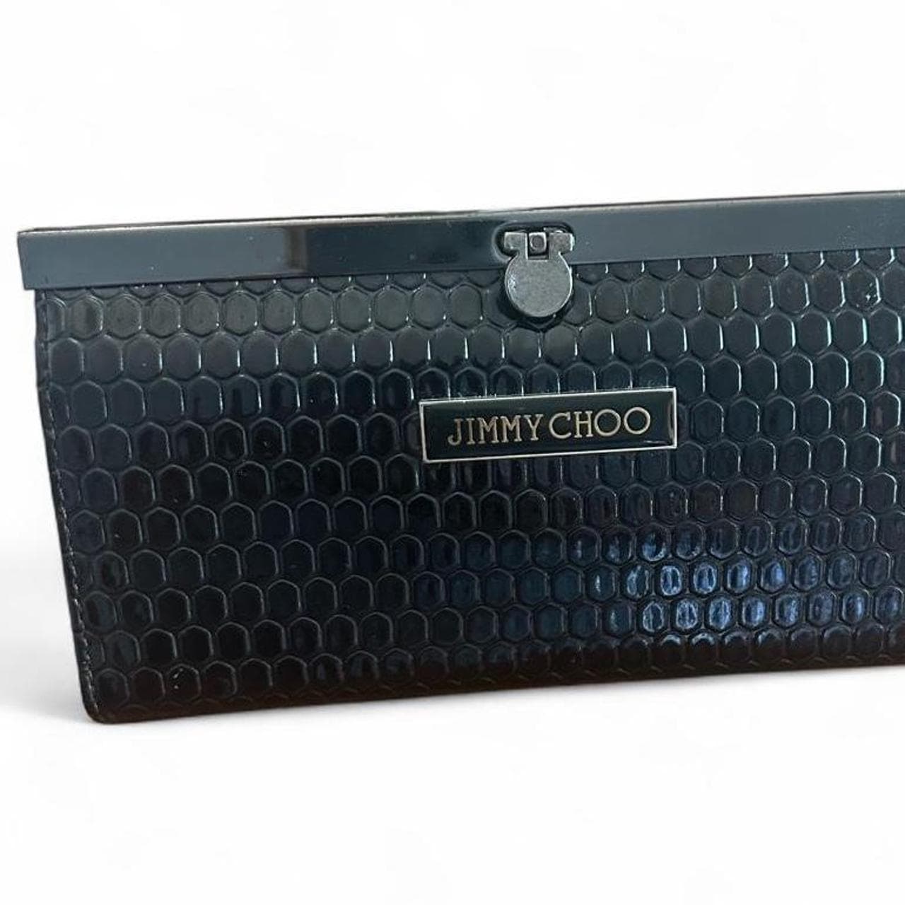 Jimmy Choo Black Textured Clutch Wallet — photo 2 of 5